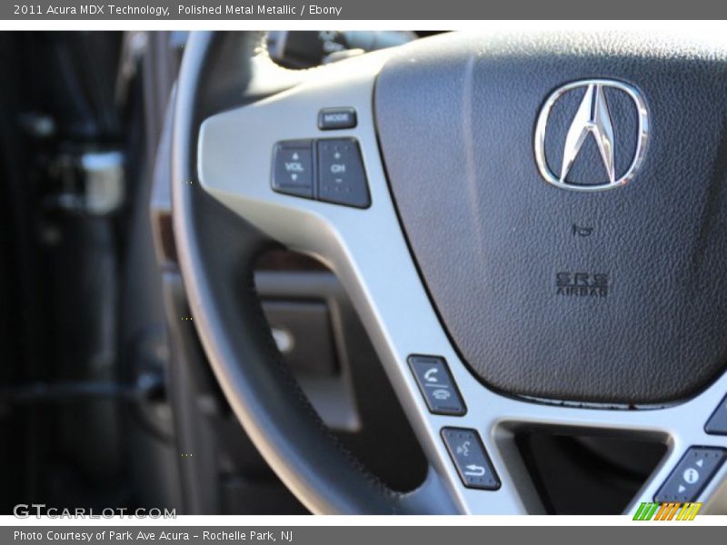 Polished Metal Metallic / Ebony 2011 Acura MDX Technology