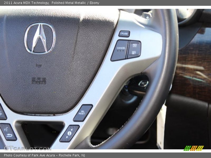 Polished Metal Metallic / Ebony 2011 Acura MDX Technology