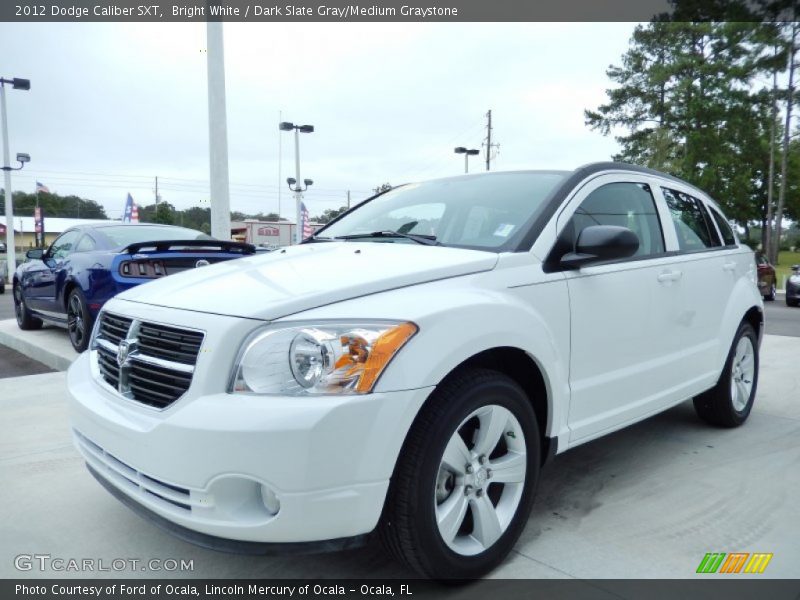 Bright White / Dark Slate Gray/Medium Graystone 2012 Dodge Caliber SXT
