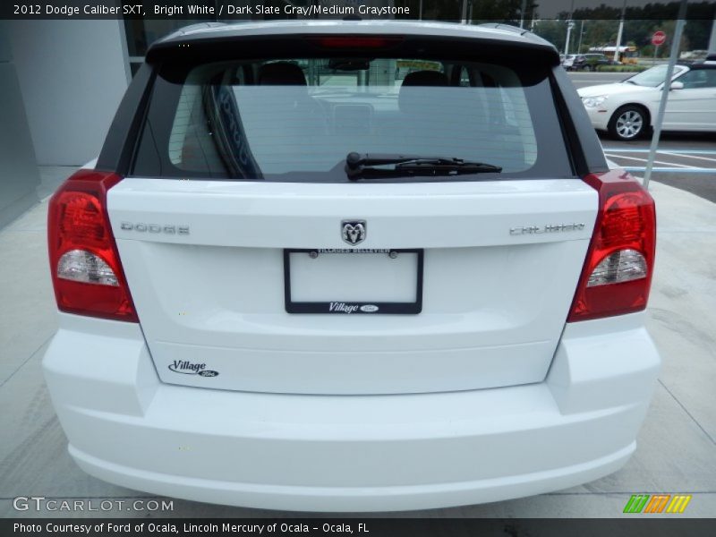 Bright White / Dark Slate Gray/Medium Graystone 2012 Dodge Caliber SXT
