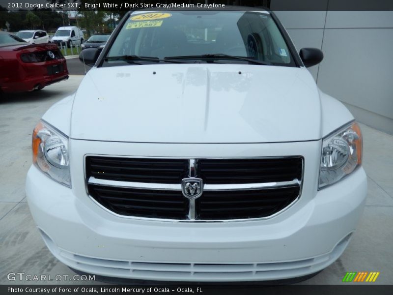 Bright White / Dark Slate Gray/Medium Graystone 2012 Dodge Caliber SXT