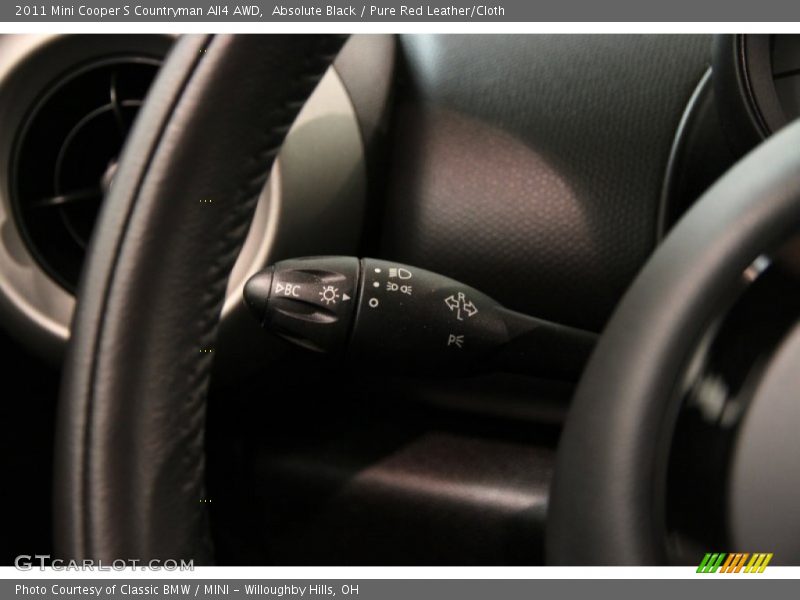 Absolute Black / Pure Red Leather/Cloth 2011 Mini Cooper S Countryman All4 AWD