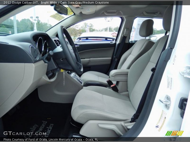 Bright White / Dark Slate Gray/Medium Graystone 2012 Dodge Caliber SXT