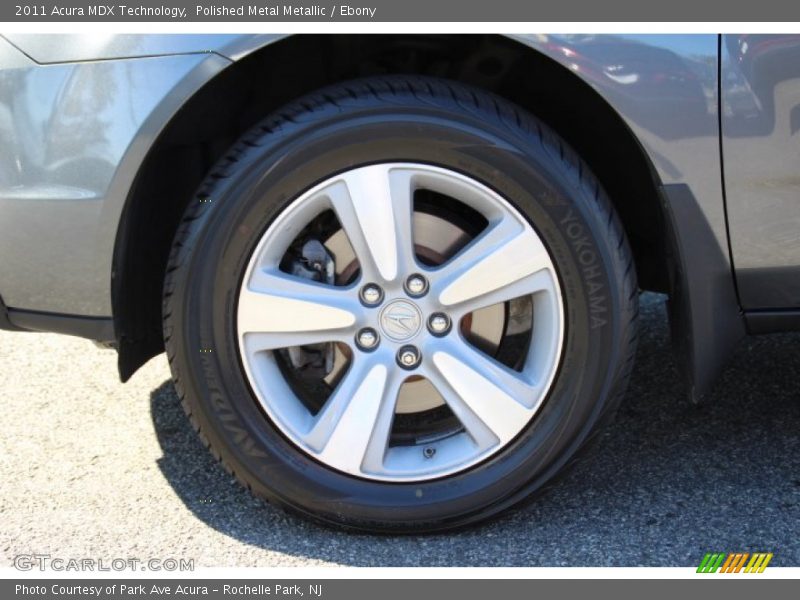 Polished Metal Metallic / Ebony 2011 Acura MDX Technology