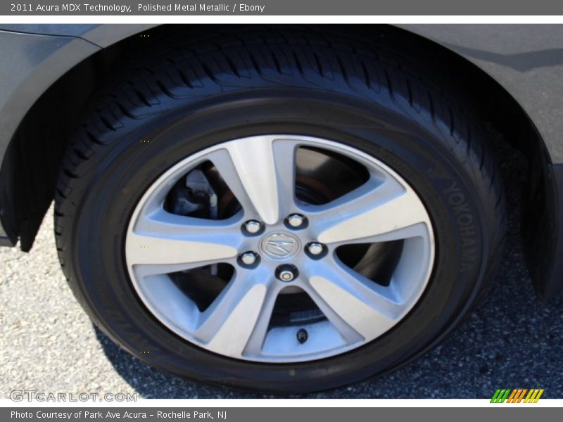Polished Metal Metallic / Ebony 2011 Acura MDX Technology