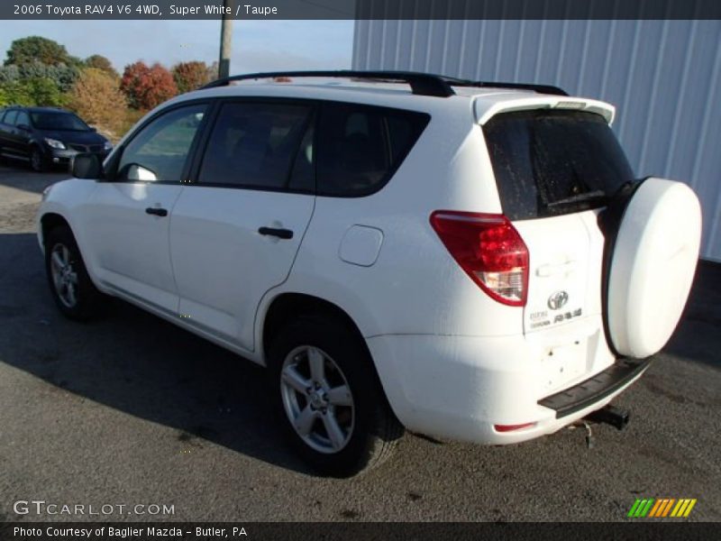 Super White / Taupe 2006 Toyota RAV4 V6 4WD