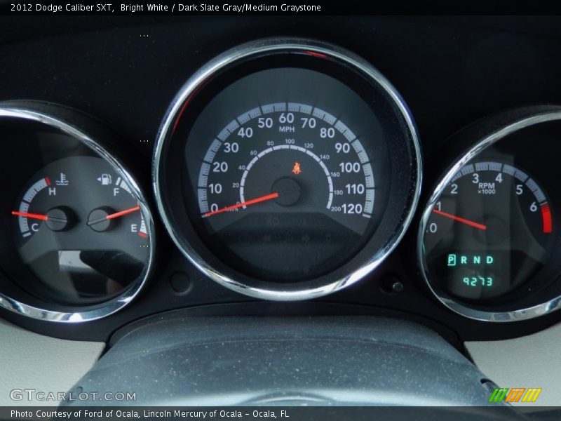 Bright White / Dark Slate Gray/Medium Graystone 2012 Dodge Caliber SXT