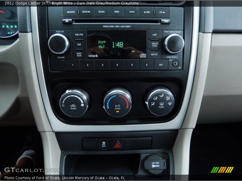 Bright White / Dark Slate Gray/Medium Graystone 2012 Dodge Caliber SXT