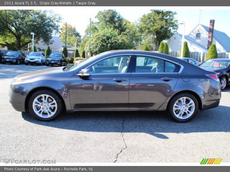 Grigio Gray Metallic / Taupe Gray 2011 Acura TL 3.5
