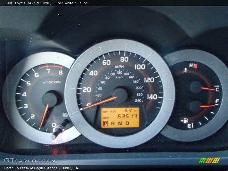 Super White / Taupe 2006 Toyota RAV4 V6 4WD