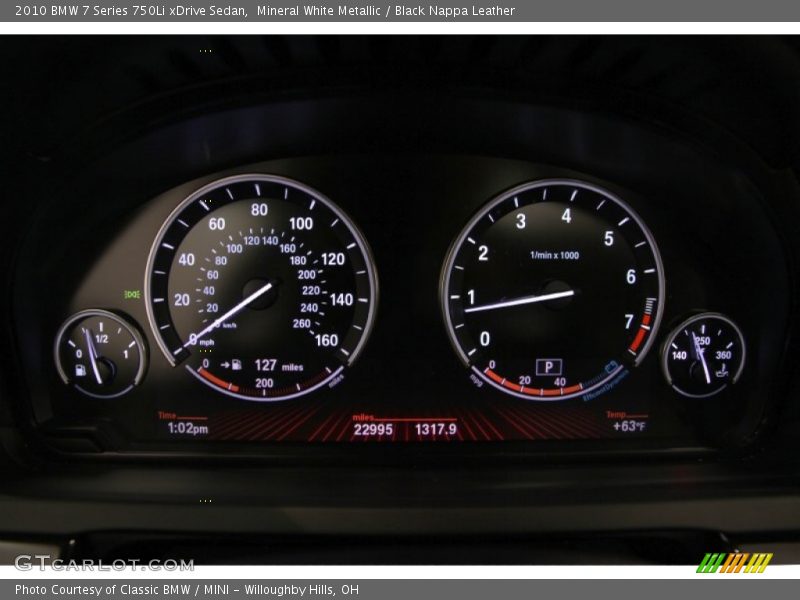  2010 7 Series 750Li xDrive Sedan 750Li xDrive Sedan Gauges