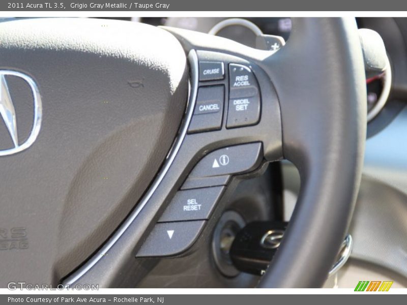 Grigio Gray Metallic / Taupe Gray 2011 Acura TL 3.5