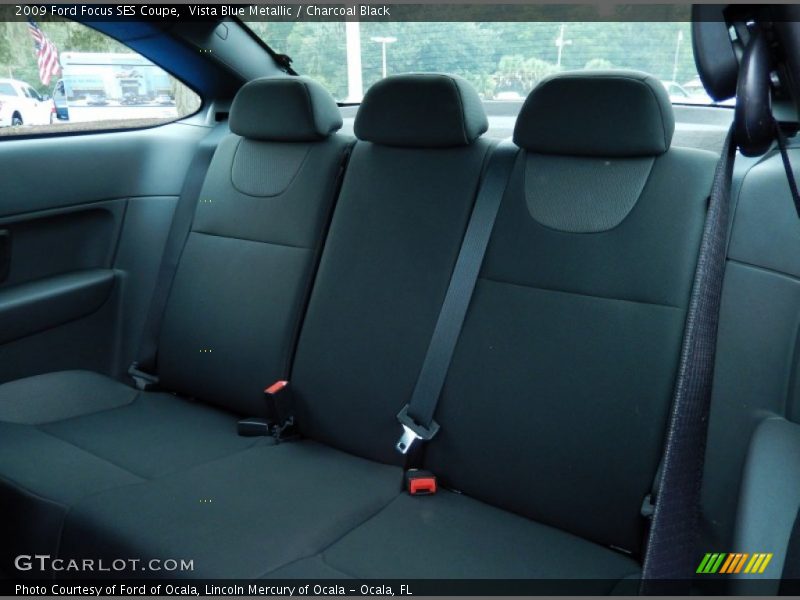 Vista Blue Metallic / Charcoal Black 2009 Ford Focus SES Coupe
