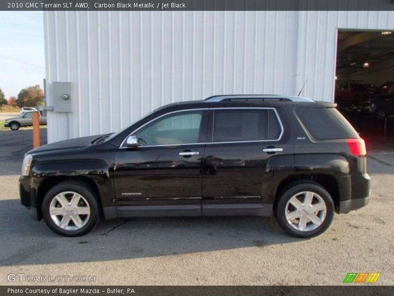 Carbon Black Metallic / Jet Black 2010 GMC Terrain SLT AWD