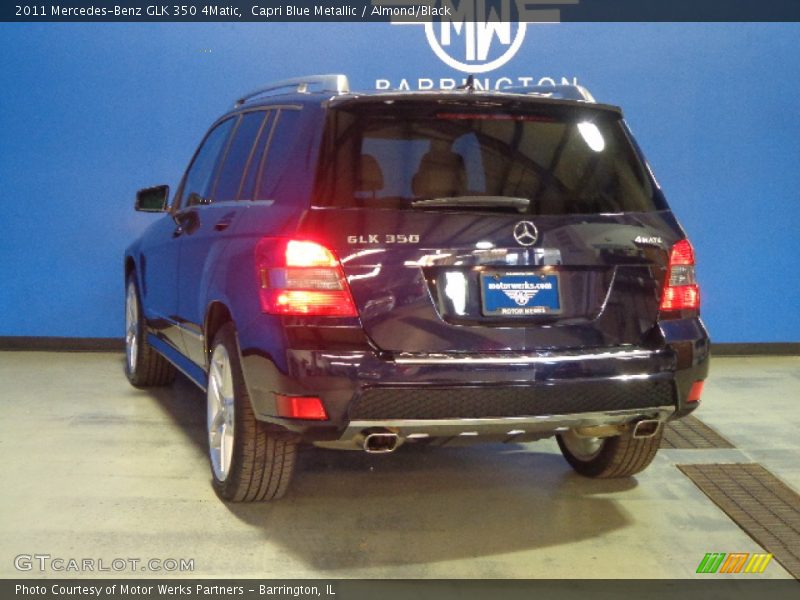 Capri Blue Metallic / Almond/Black 2011 Mercedes-Benz GLK 350 4Matic