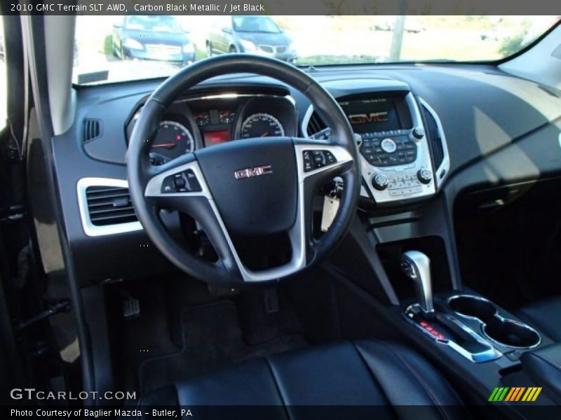 Carbon Black Metallic / Jet Black 2010 GMC Terrain SLT AWD