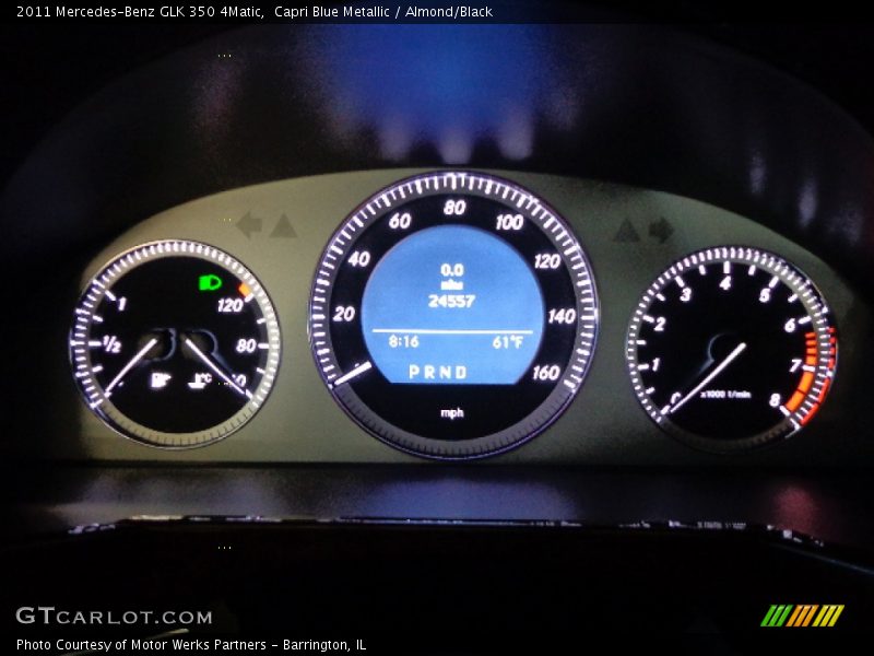 Capri Blue Metallic / Almond/Black 2011 Mercedes-Benz GLK 350 4Matic