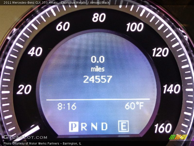 Capri Blue Metallic / Almond/Black 2011 Mercedes-Benz GLK 350 4Matic