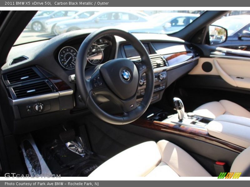 Carbon Black Metallic / Oyster 2011 BMW X5 xDrive 50i