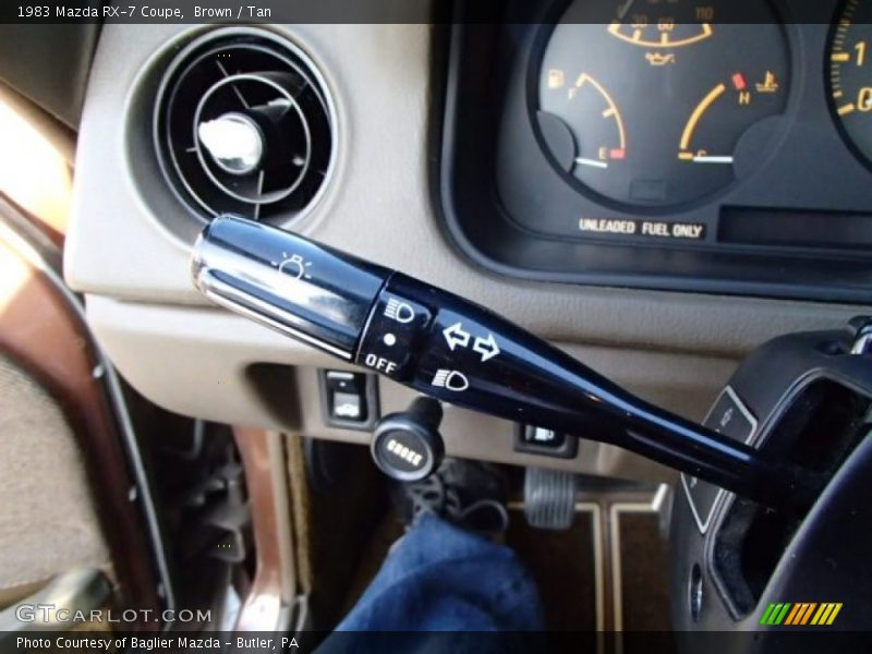 Controls of 1983 RX-7 Coupe