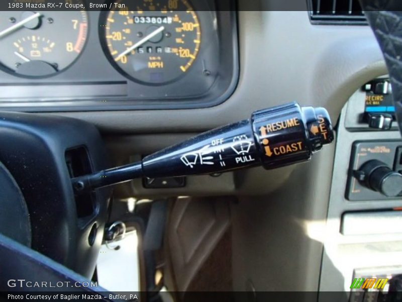 Controls of 1983 RX-7 Coupe