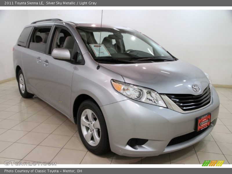 Silver Sky Metallic / Light Gray 2011 Toyota Sienna LE