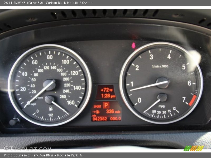 Carbon Black Metallic / Oyster 2011 BMW X5 xDrive 50i