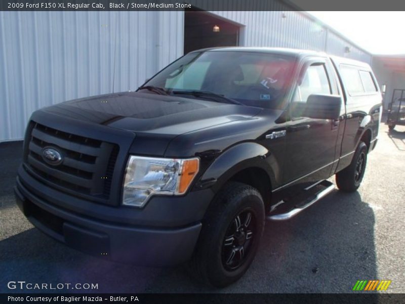Black / Stone/Medium Stone 2009 Ford F150 XL Regular Cab
