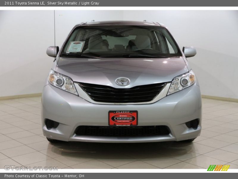 Silver Sky Metallic / Light Gray 2011 Toyota Sienna LE