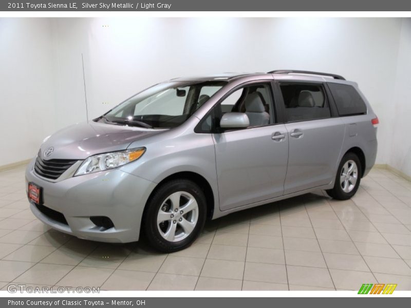 Silver Sky Metallic / Light Gray 2011 Toyota Sienna LE