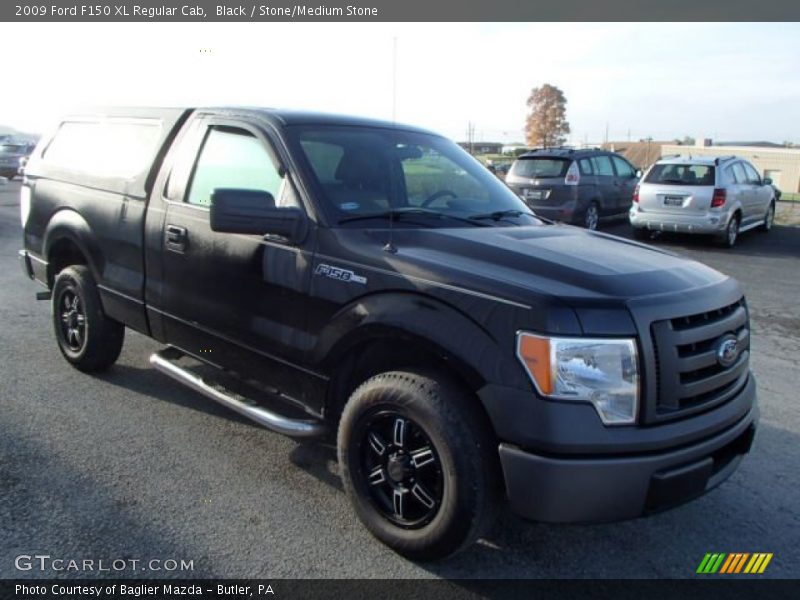 Black / Stone/Medium Stone 2009 Ford F150 XL Regular Cab