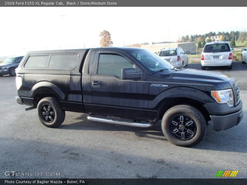 Black / Stone/Medium Stone 2009 Ford F150 XL Regular Cab