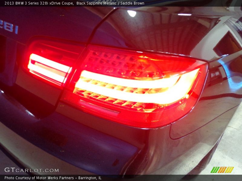 Black Sapphire Metallic / Saddle Brown 2013 BMW 3 Series 328i xDrive Coupe
