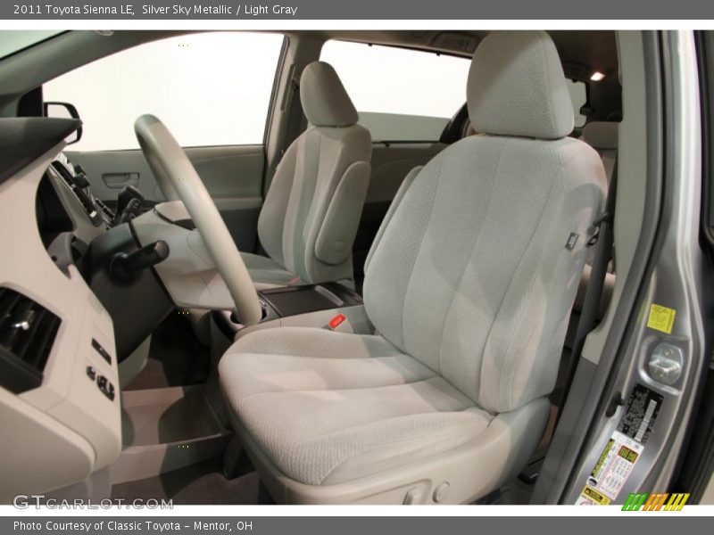 Silver Sky Metallic / Light Gray 2011 Toyota Sienna LE