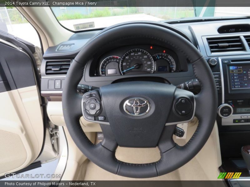Champagne Mica / Ivory 2014 Toyota Camry XLE