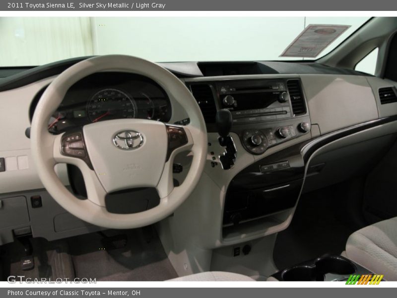 Silver Sky Metallic / Light Gray 2011 Toyota Sienna LE