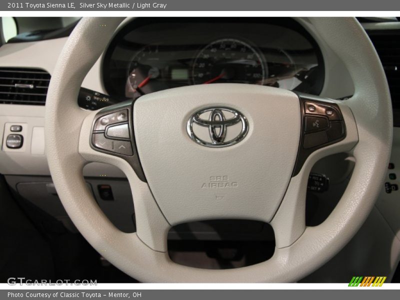 Silver Sky Metallic / Light Gray 2011 Toyota Sienna LE