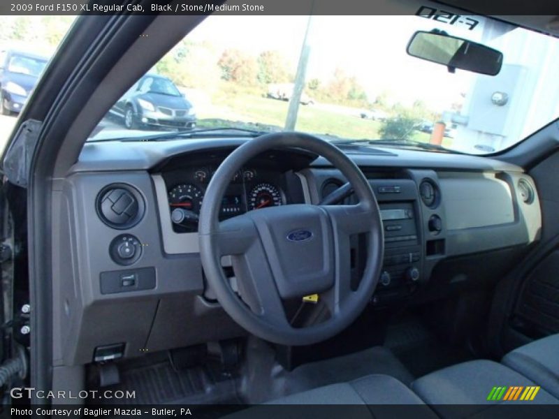 Black / Stone/Medium Stone 2009 Ford F150 XL Regular Cab