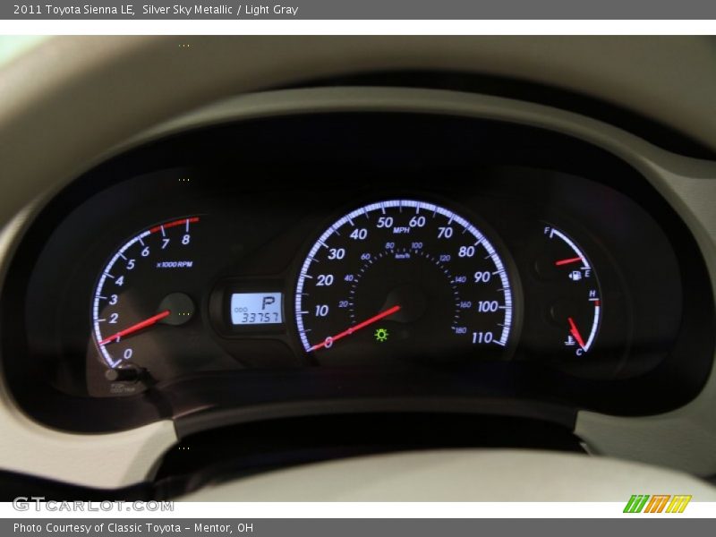 Silver Sky Metallic / Light Gray 2011 Toyota Sienna LE