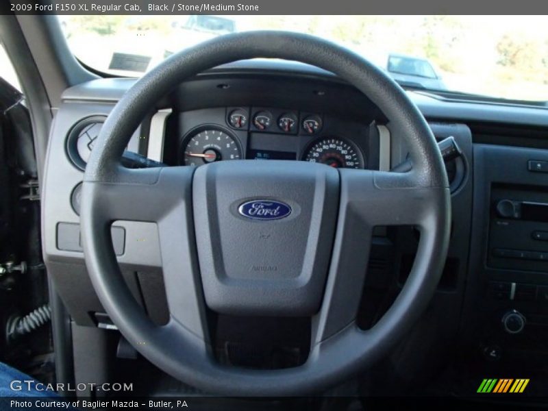 Black / Stone/Medium Stone 2009 Ford F150 XL Regular Cab