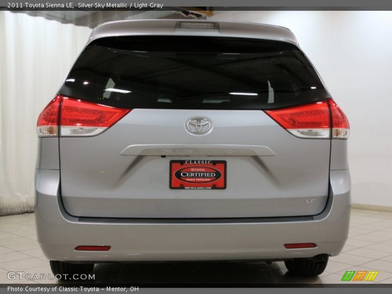 Silver Sky Metallic / Light Gray 2011 Toyota Sienna LE