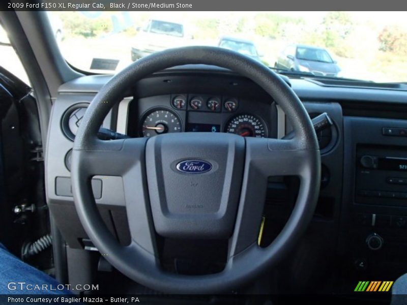 Black / Stone/Medium Stone 2009 Ford F150 XL Regular Cab