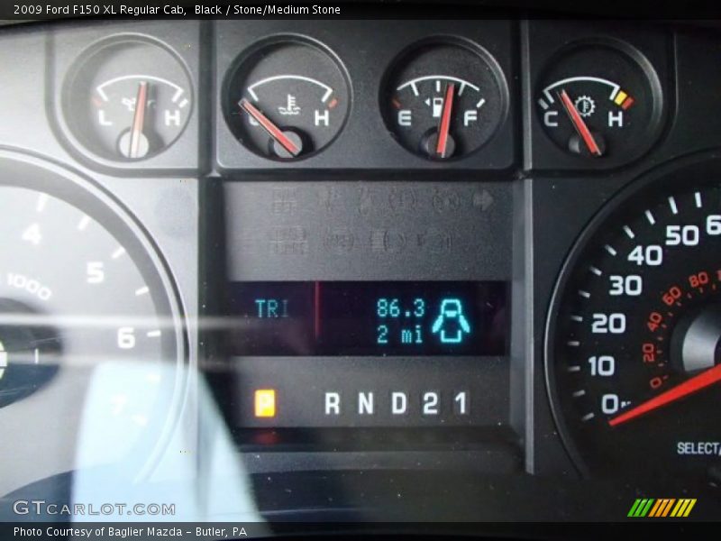 Black / Stone/Medium Stone 2009 Ford F150 XL Regular Cab