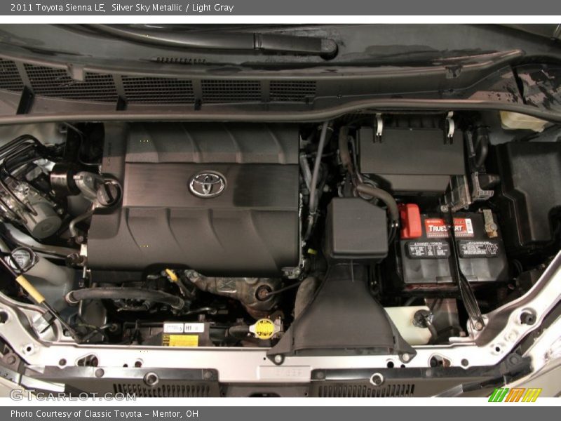 Silver Sky Metallic / Light Gray 2011 Toyota Sienna LE