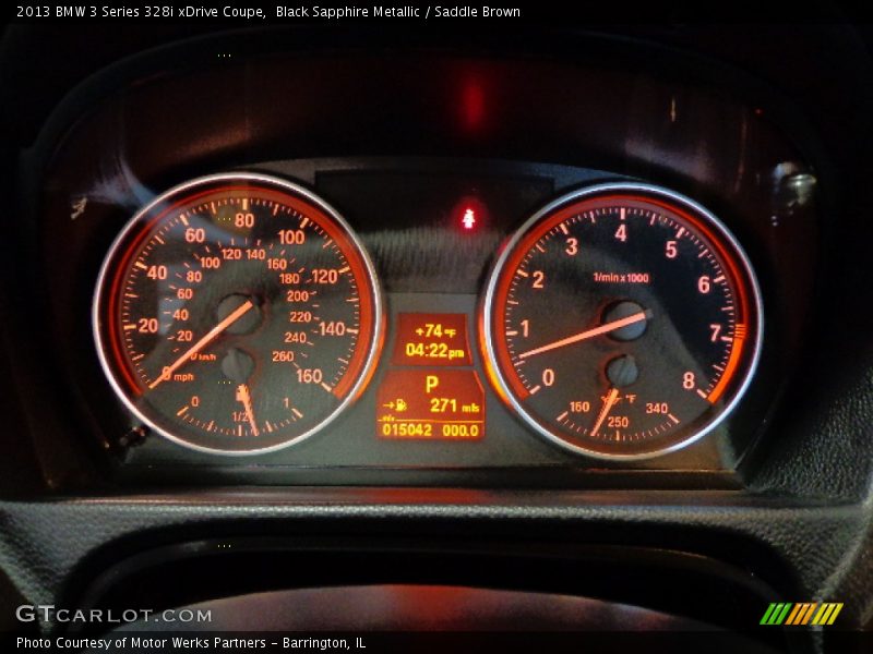 Black Sapphire Metallic / Saddle Brown 2013 BMW 3 Series 328i xDrive Coupe
