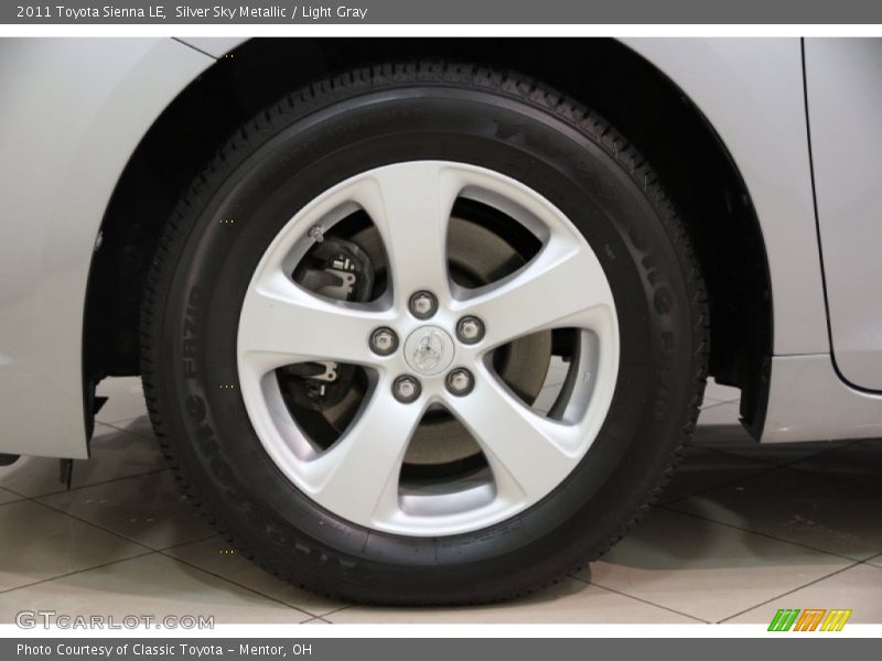 Silver Sky Metallic / Light Gray 2011 Toyota Sienna LE