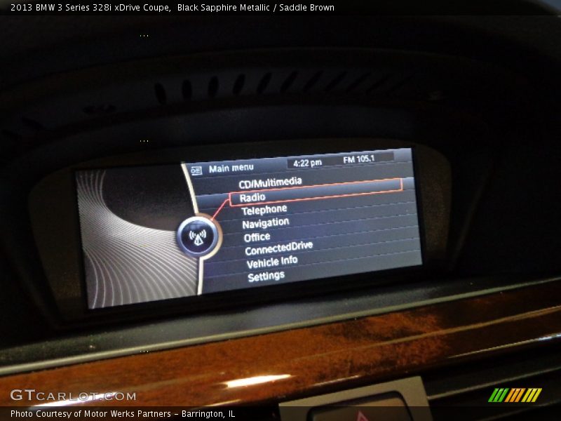 Black Sapphire Metallic / Saddle Brown 2013 BMW 3 Series 328i xDrive Coupe