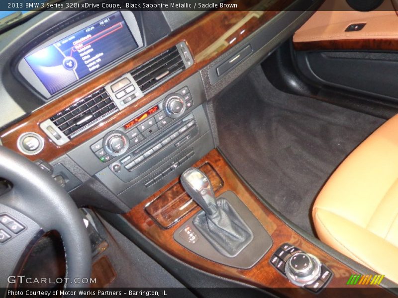 Black Sapphire Metallic / Saddle Brown 2013 BMW 3 Series 328i xDrive Coupe