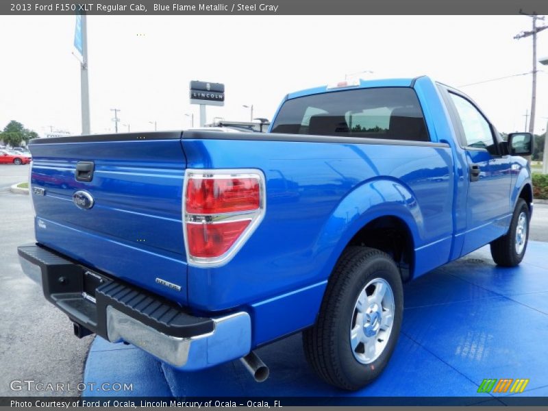 Blue Flame Metallic / Steel Gray 2013 Ford F150 XLT Regular Cab