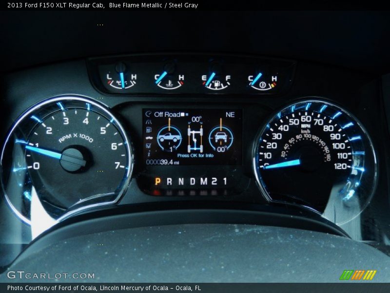 Blue Flame Metallic / Steel Gray 2013 Ford F150 XLT Regular Cab